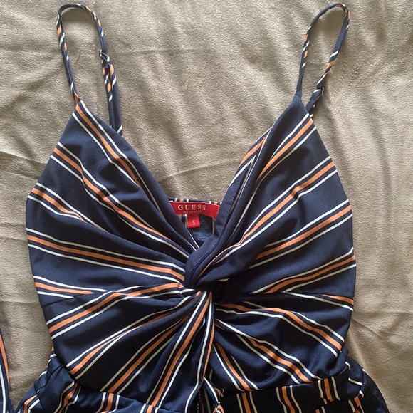 GUESS Striped Jumpsuit. Size Small - Picture 5 of 6